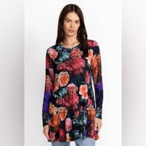 Johnny Was Floral Multicolor Tunic